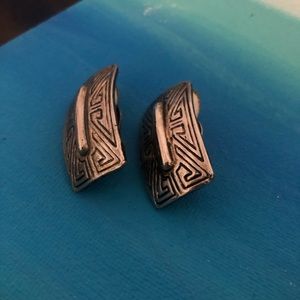 (2 for $10) Aztec Vintage Clip-On Earrings
